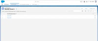 EZEmail for Salesforce — screenshot