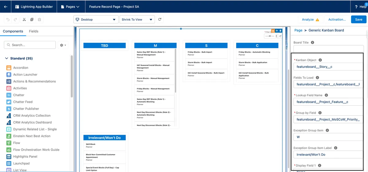 FeatureBoard Tool — screenshot from the Salesforce AppExchange listing