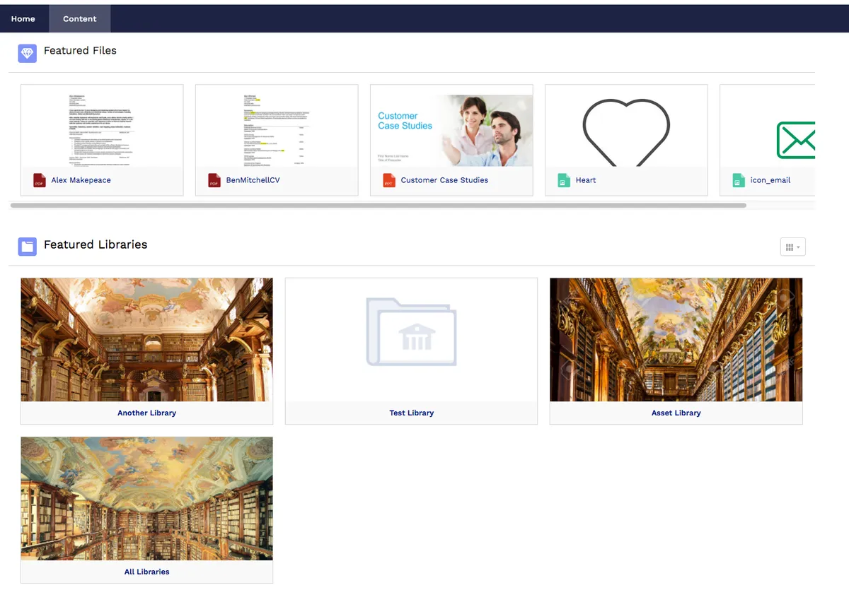 Featured Content — screenshot from the Salesforce AppExchange listing