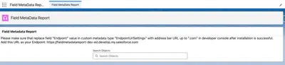 Field MetaData Report for Salesforce — screenshot