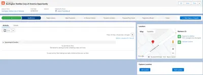 Field Sales By 4i for Salesforce — screenshot