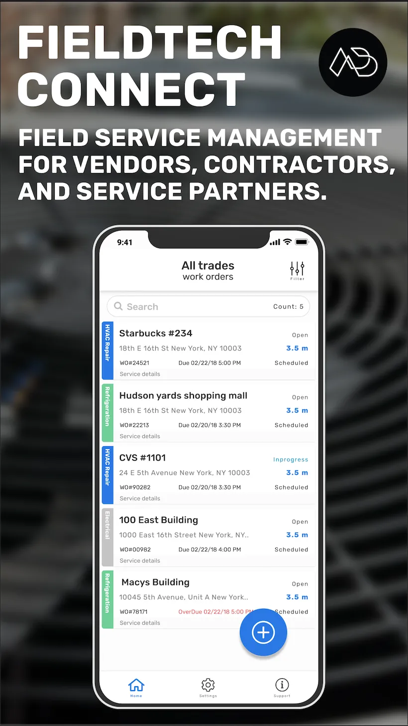 FieldTech Connect — screenshot from the Salesforce AppExchange listing