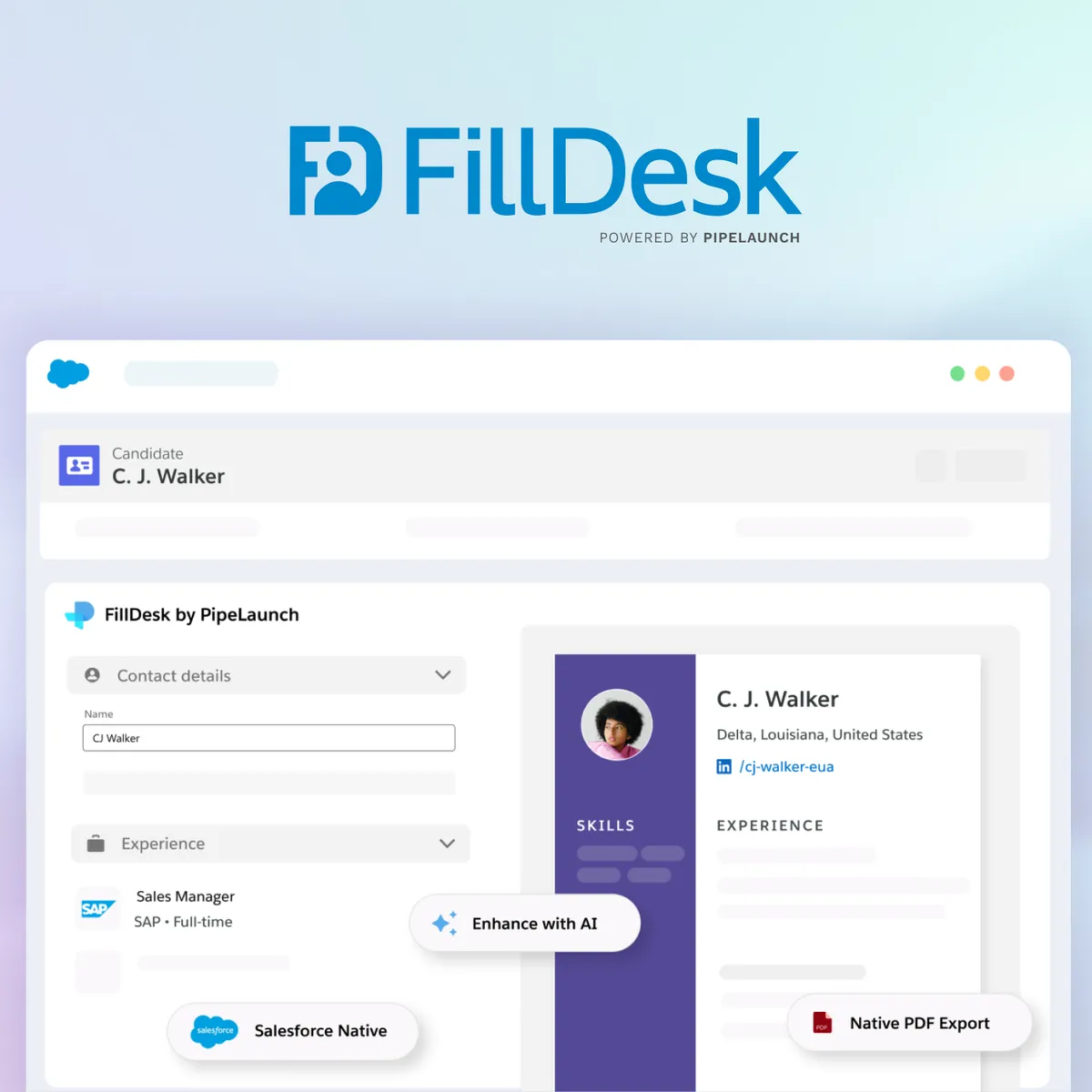 FillDesk — screenshot from the Salesforce AppExchange listing