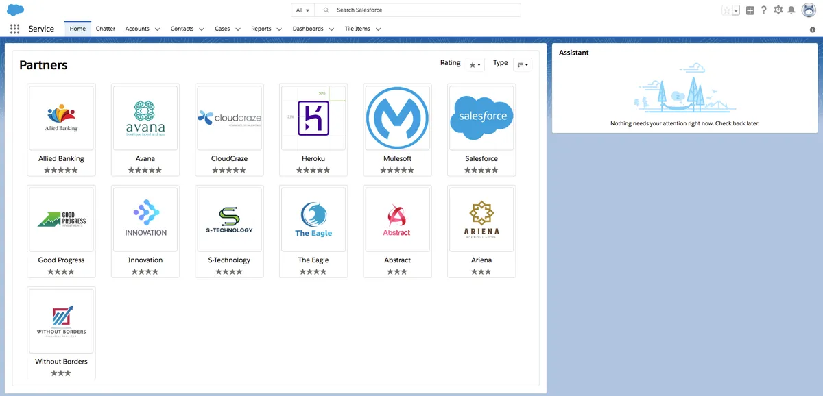 Filtered Tiles — screenshot from the Salesforce AppExchange listing