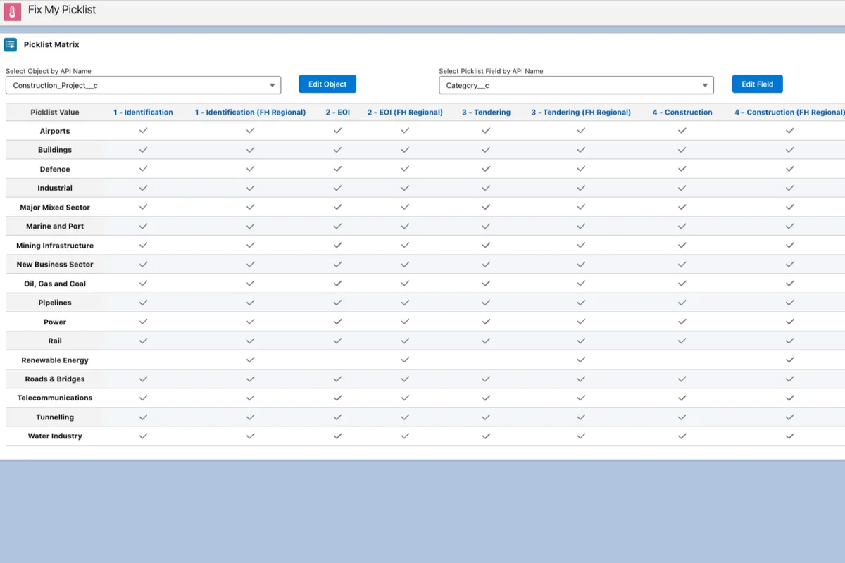 Fix My Picklist — screenshot from the Salesforce AppExchange listing