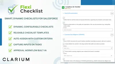 Flexi Checklist | Smart, Configurable Checklists for Salesforce for Salesforce — screenshot