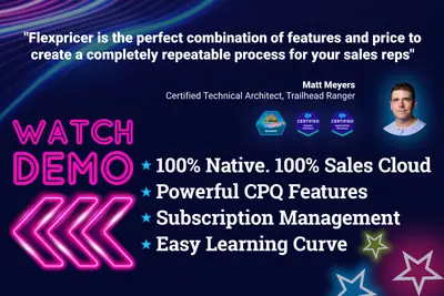 Flexpricer® CPQ, Subscription Management, Quotes, Quoting, Quote to Cash Pricing for Salesforce — screenshot