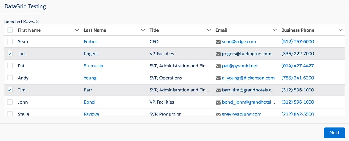 Flow Datagrid Pack — screenshot from the Salesforce AppExchange listing