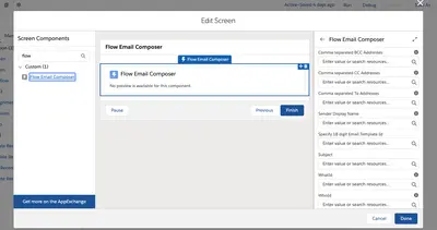 Flow Email Composer for Salesforce — screenshot