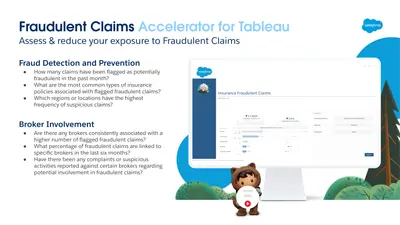 FRAUDULENT CLAIMS | Tableau Accelerator for Financial Services for Salesforce — screenshot