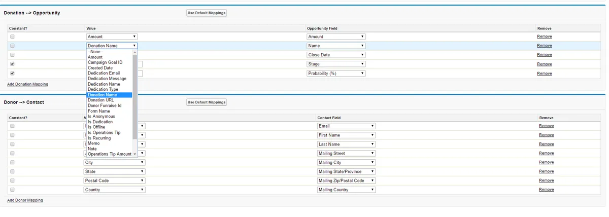 Funraise Connect — screenshot from the Salesforce AppExchange listing