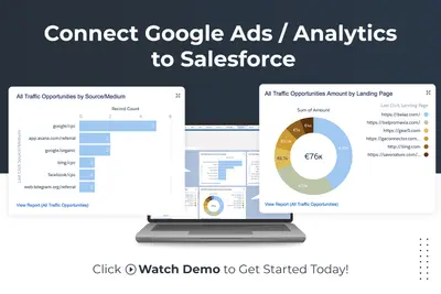 GA Connector - Google Analytics / Google Ads Integration for Salesforce — screenshot