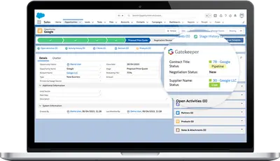 Gatekeeper Contract & Vendor Management for Salesforce — screenshot