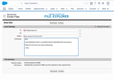 Geminid Systems File Explorer for Salesforce — screenshot