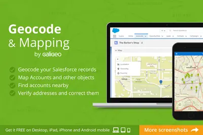Geocode & Mapping: map records and verify addresses (Starter Ed.) for Salesforce — screenshot