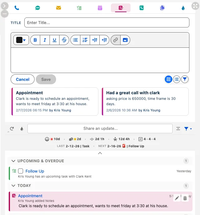 GetReal QuickNotes — screenshot from the Salesforce AppExchange listing
