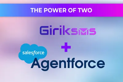 Girik SMS for Agentforce | SMS, WhatsApp & Text Messaging AI Agents for Salesforce — screenshot