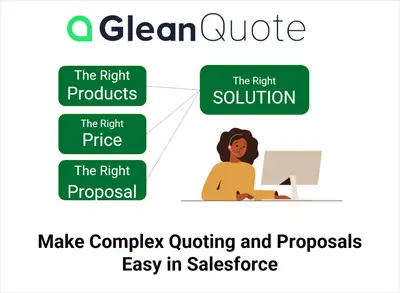 GleanQuote CPQ for Complex Products and Services for Salesforce — screenshot