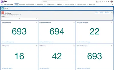 Glia Integrations for Salesforce — screenshot
