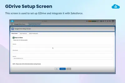 Google Drive Connector For Salesforce File Storage for Salesforce — screenshot