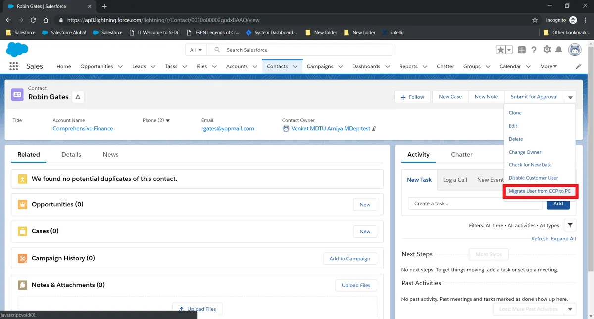 Green Card — screenshot from the Salesforce AppExchange listing