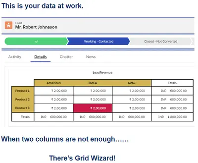 GridWizard - Starter (Free) for Salesforce — screenshot