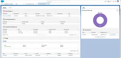 Guidewire for Salesforce Financial Service Cloud - PolicyCenter Cloud for Salesforce — screenshot