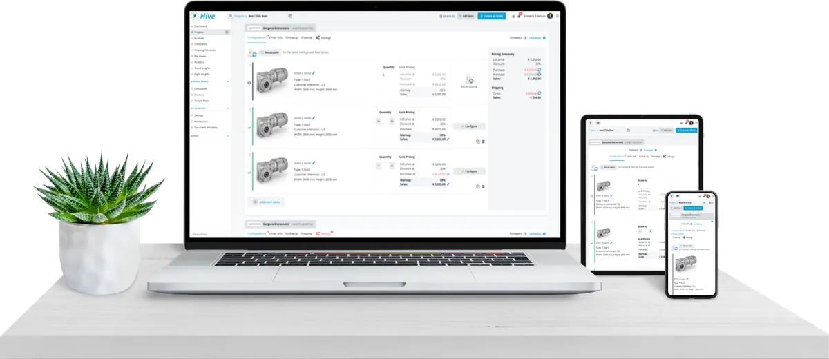 Hive CPQ — screenshot from the Salesforce AppExchange listing