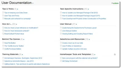 HomeKeeper for Salesforce — screenshot