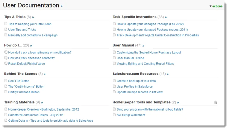 HomeKeeper — screenshot from the Salesforce AppExchange listing