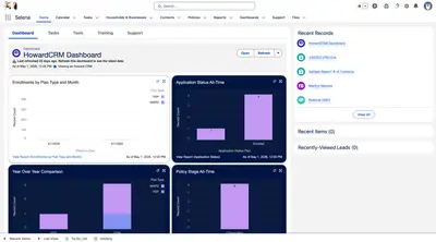 HowardCRM - The Ultimate Medicare Insurance CRM for Salesforce — screenshot