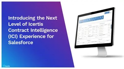 Icertis Contract Intelligence: Strategic Contract Lifecycle Management (CLM) for Salesforce — screenshot