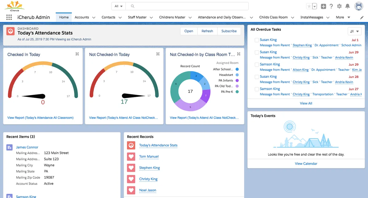 iCherub — screenshot from the Salesforce AppExchange listing
