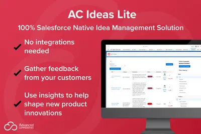 Ideas Component Lite for Experience Cloud for Salesforce — screenshot