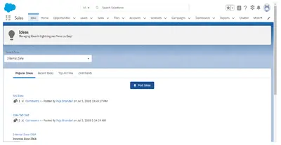 Ideas for Lightning Communities for Salesforce — screenshot