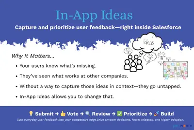 In-App Ideas | Capture and prioritize user feedback—right inside Salesforce for Salesforce — screenshot