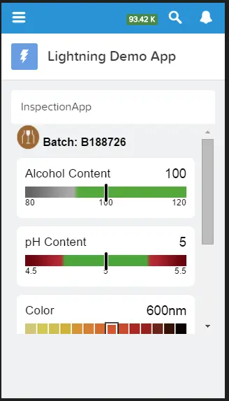 Insert a Visualforce Page in Your App for Salesforce — screenshot