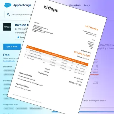 Invoice Generator for Salesforce — screenshot