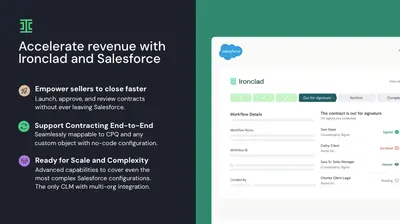 Ironclad - Contract Lifecycle Management (CLM) w/Seamless Salesforce Integration for Salesforce — screenshot