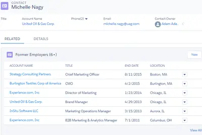 iTools Employment Change Management for Salesforce — screenshot