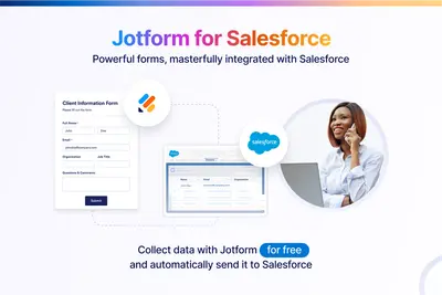 Jotform | Forms, surveys, agent, chatbot, e-sign, and workflow automation for Salesforce — screenshot