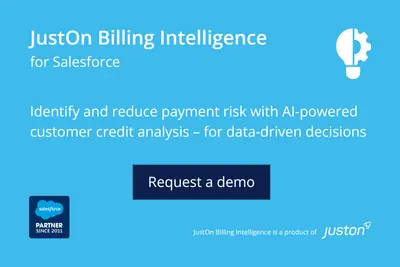 JustOn Billing Intelligence – Analyze Payment Behavior and Reduce Payment Risks for Salesforce — screenshot