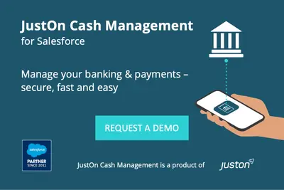 JustOn Cash Management – SEPA Direct Debit, Banking, Payments, Payment Matching for Salesforce — screenshot