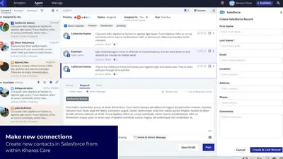 Khoros Legacy CRM Connector for Salesforce — screenshot