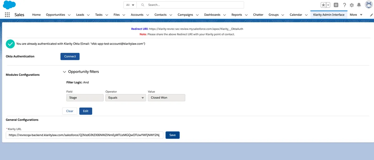 Klarity — screenshot from the Salesforce AppExchange listing