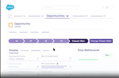 Klue Compete for Salesforce — screenshot