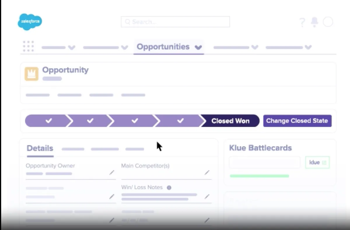 Klue Compete — screenshot from the Salesforce AppExchange listing