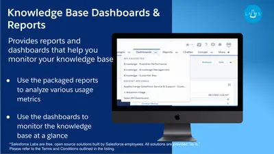 Knowledge Base Dashboards & Reports for Salesforce — screenshot