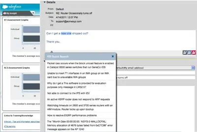 Knowledge Centered Support for Salesforce — screenshot