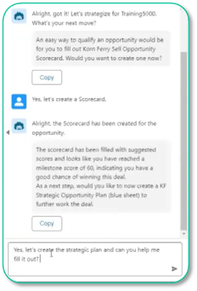 Korn Ferry Sell - AI Assist for Agentforce for Salesforce — screenshot